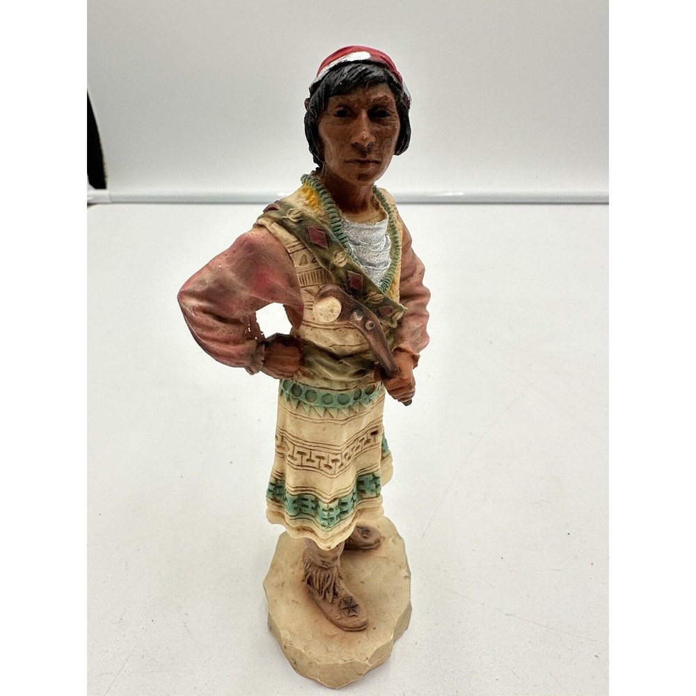 Vintage CASTAGNA Native American Indian Figurine - Osceola - Preowned